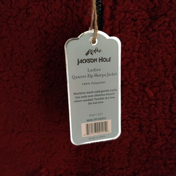 NWT Jackson Hole Women's M Sweater 1/4 Zip Super Soft Pullover Fleece Jacket - Picture 7 of 10